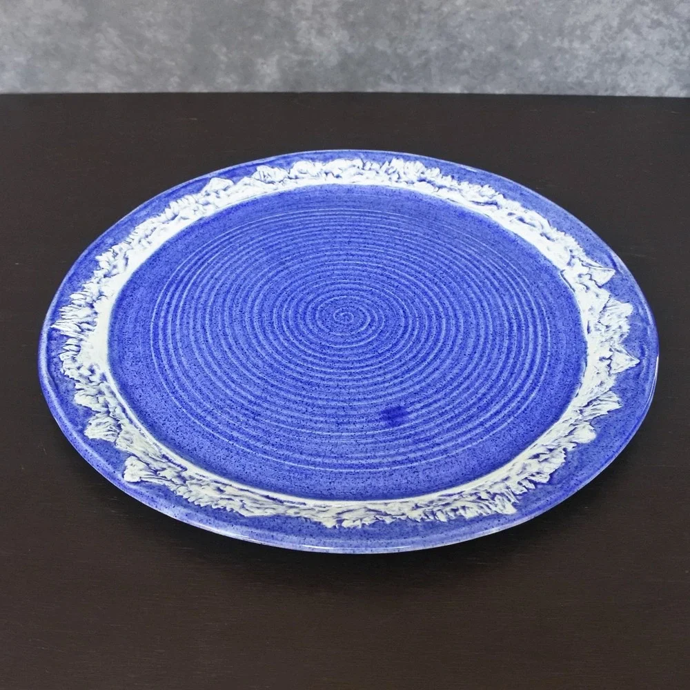 TT Pottery Designs Sierra Mountains Mammoth Lakes Art Pottery Bowl & Platter
